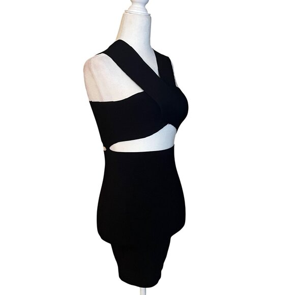 superdown Hallie Cut Out Mini in Black XSmall New Womens  Stretch Bodycon - Picture 5 of 8